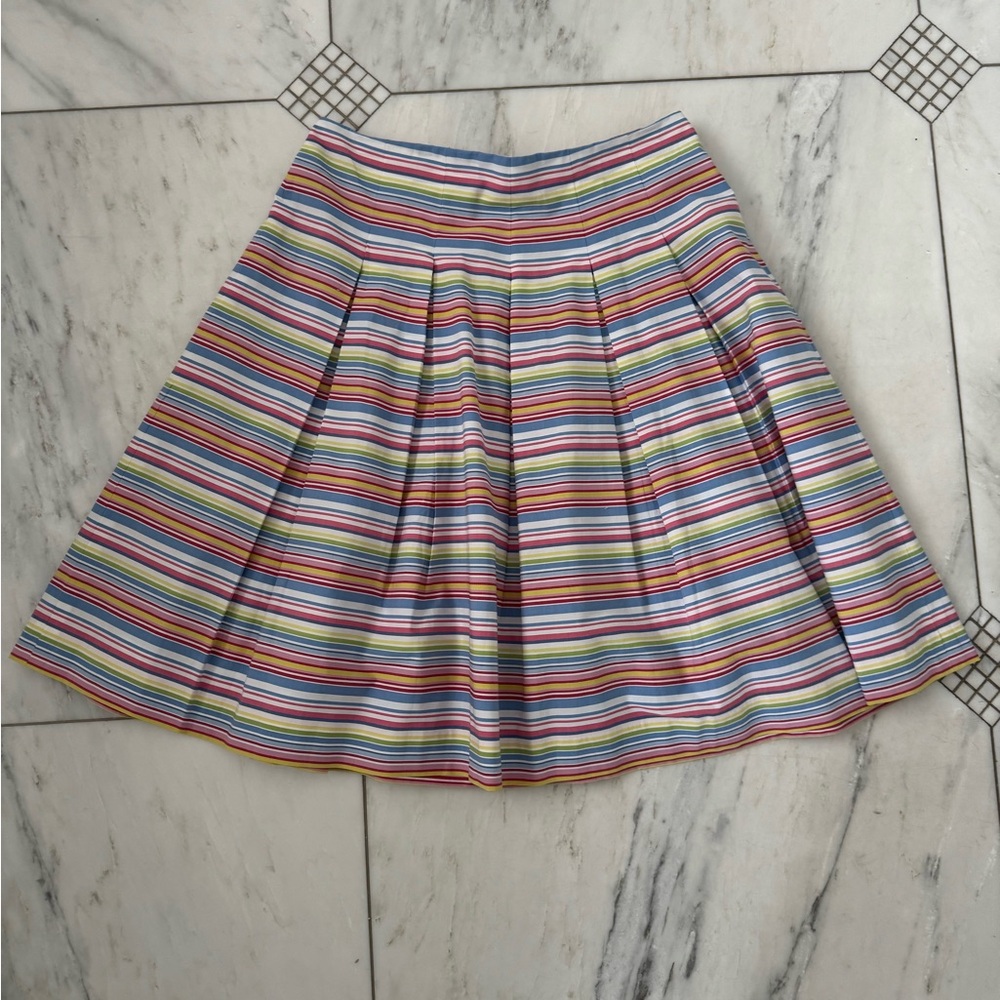 Talbots Multicolor Striped Skirt